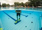 Freibadfest140719mgo015  Castrop-Rauxel. Der Tauchverein TC Tümmler beim "Tag des Bades" im Freibad.   14.07.2019  Foto: Martin Goldhahn : Vereine, Sport, Wassersport, Tauchen