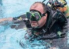 Freibadfest140719mgo061  Castrop-Rauxel. Der Tauchverein TC Tümmler beim "Tag des Bades" im Freibad.   14.07.2019  Foto: Martin Goldhahn : Vereine, Sport, Wassersport, Tauchen